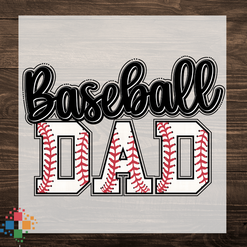 Baseball Dad with Baseball Font