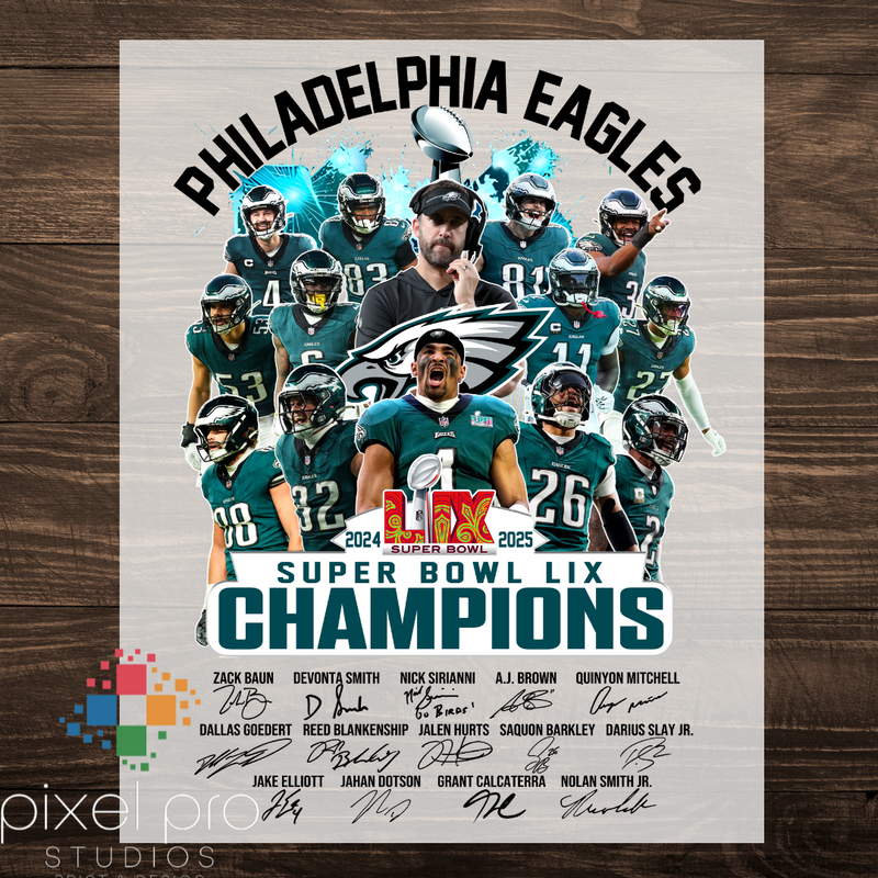 Philly Eagles with Names