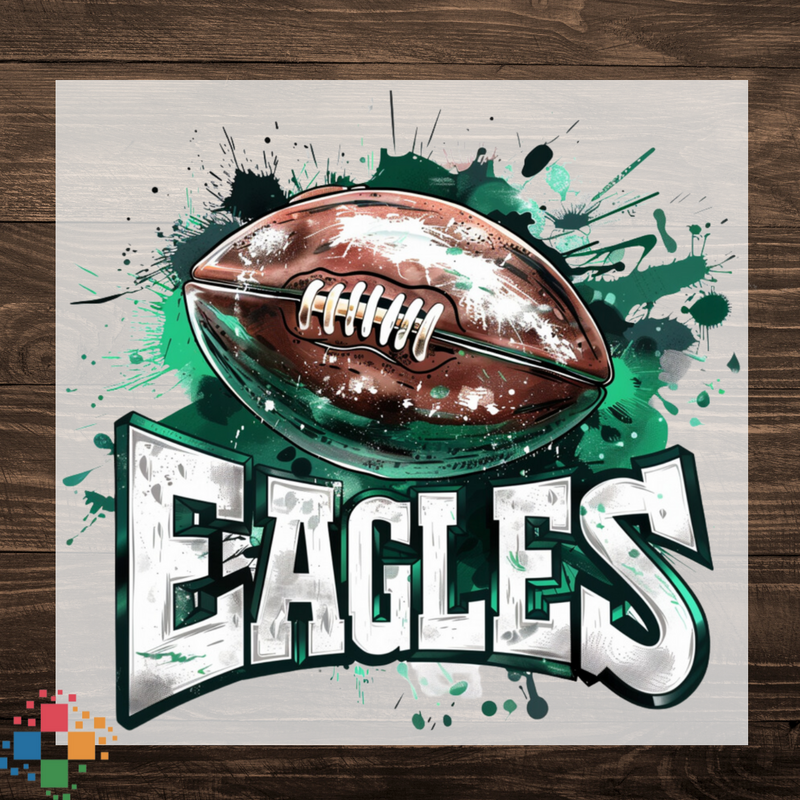 Eagles-white with football