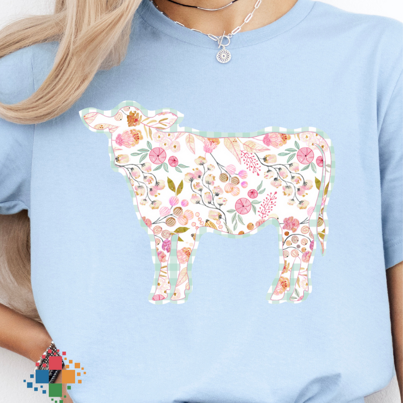 Floral Cow