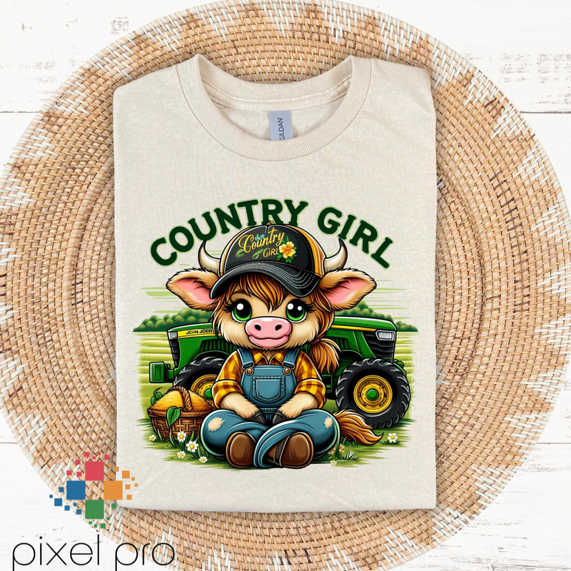 Country Girl Highland Cow