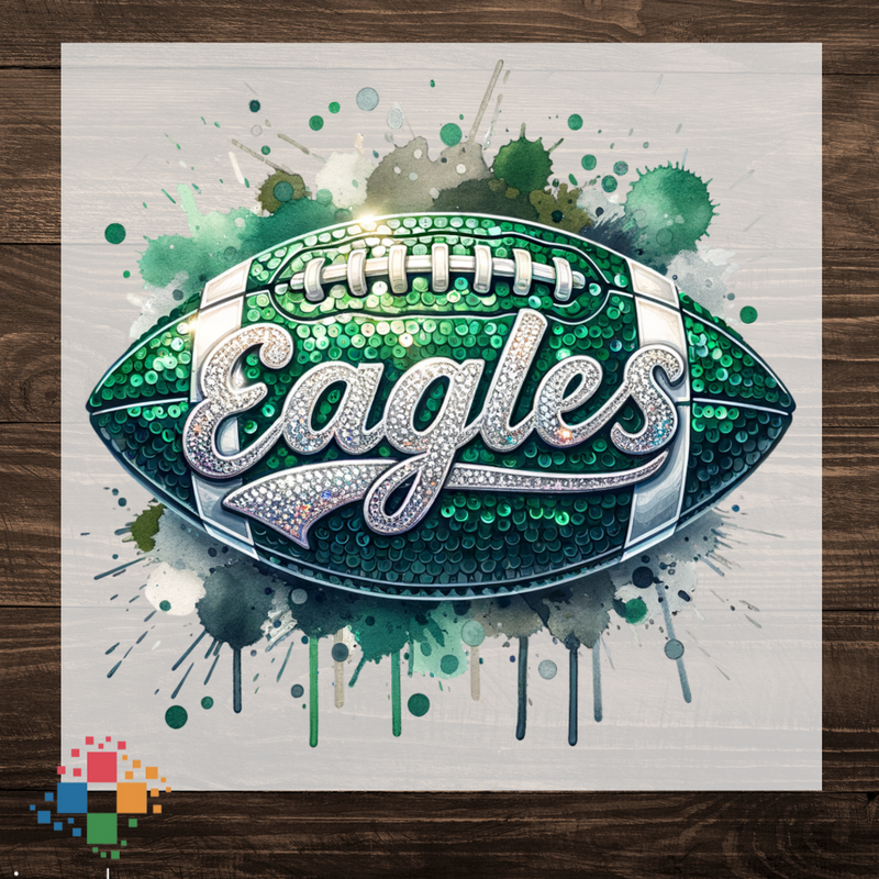 Eagles Football with Diamonds