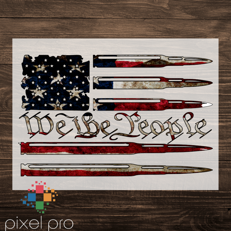 We The People with Flag