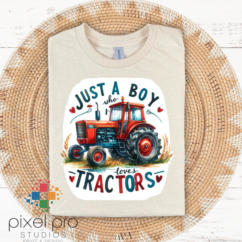 Just A Boy Who Loves Tractors