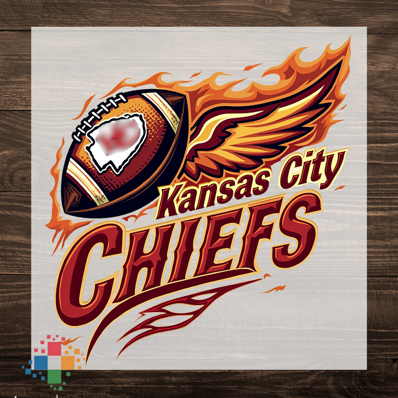 Kansas City Chiefs with Flames