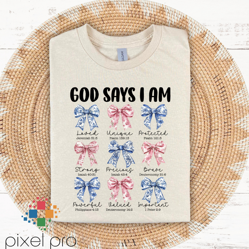 God Says...Pink and Blue Bows