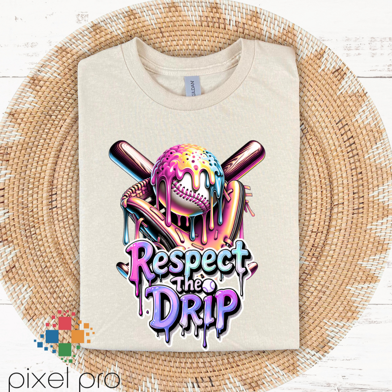 Pastel Respect the Drip - Baseball