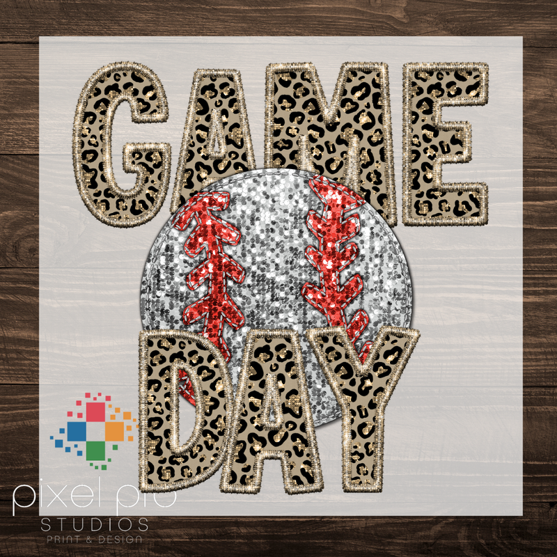 Game Day with Glitter Baseball