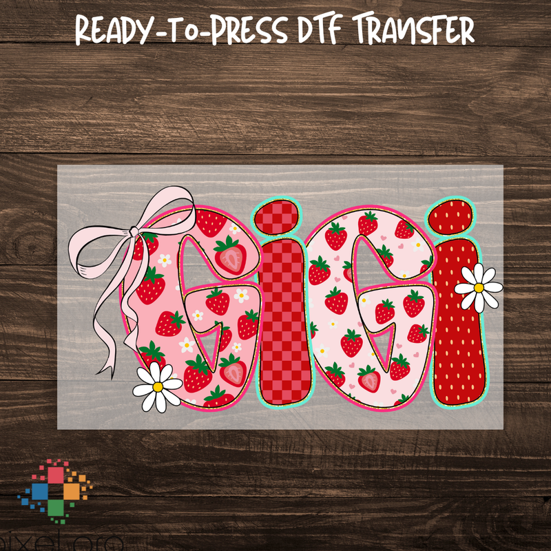 Strawberry Gigi with Bows