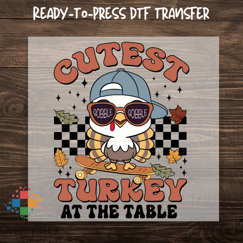 Cutest Turkey at The Table- Boy