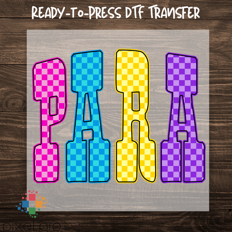 Colorful Checkered Para