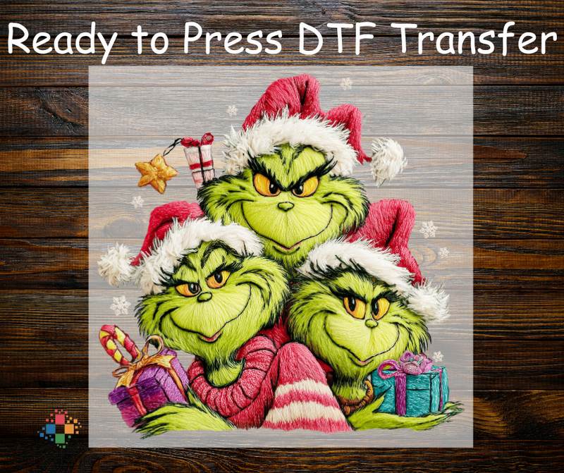 Yarn Grinches with Presents