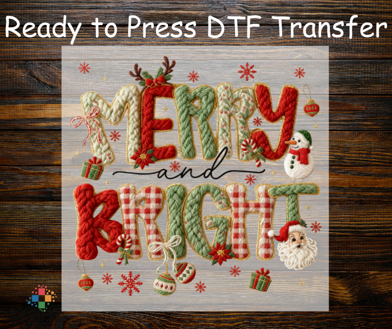 Yarn Red and Green Merry and Bright