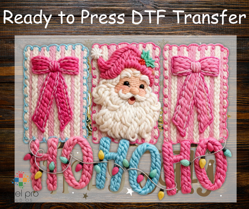 Pink Yarn - Santa HOHOHO