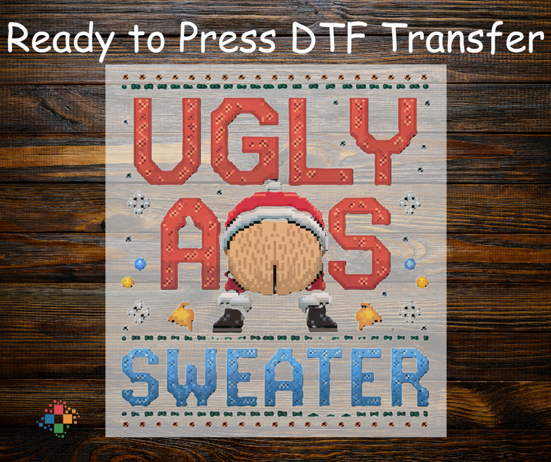 Yarn Ugly Sweater Naked Santa