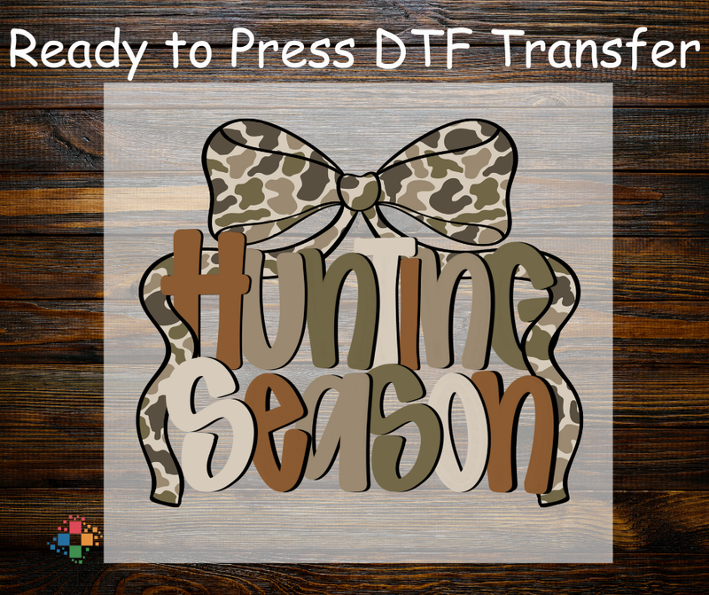 Doodle Hunting Season with Ribbon