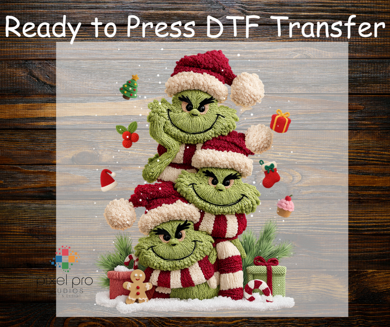 Yarn Stacked Grinches