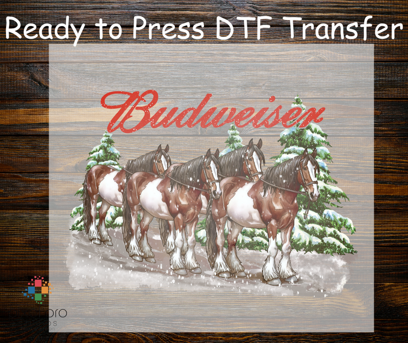 Bud Christmas Horses