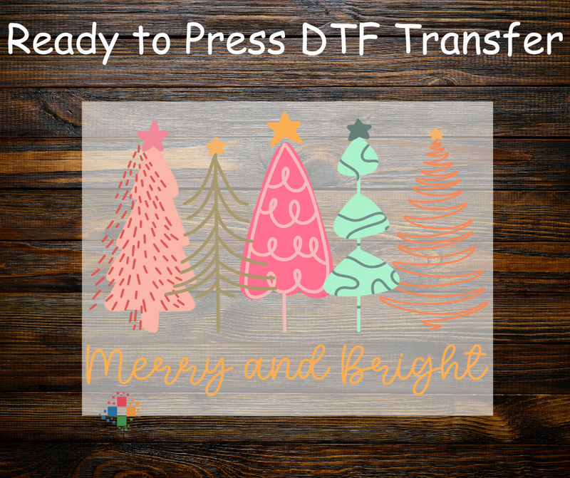 Neon Merry and Bright with Trees