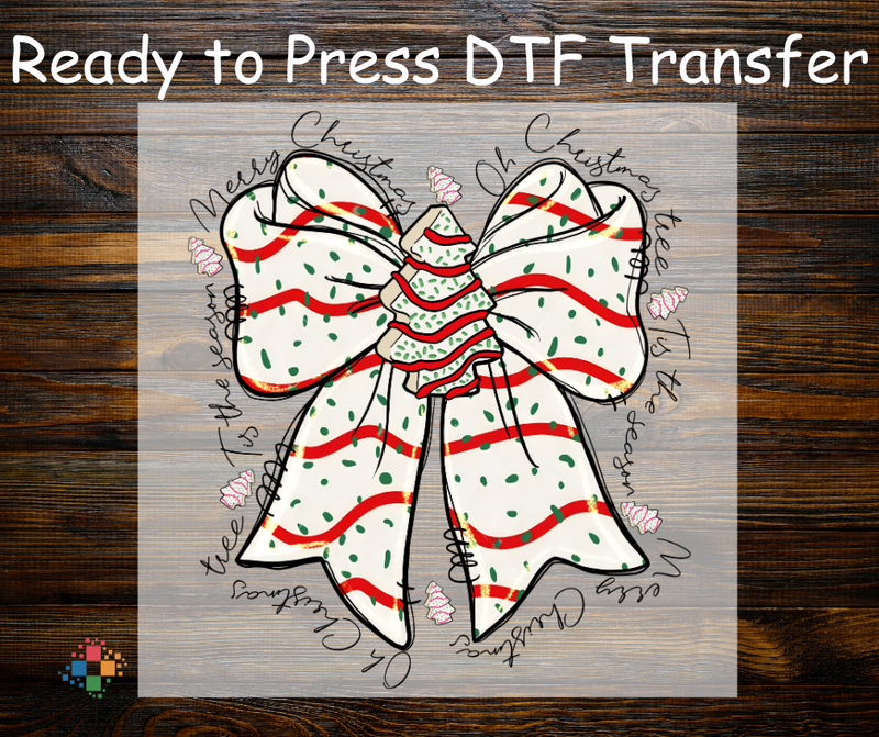 Oh Christmas Tree Snack Cake Bow