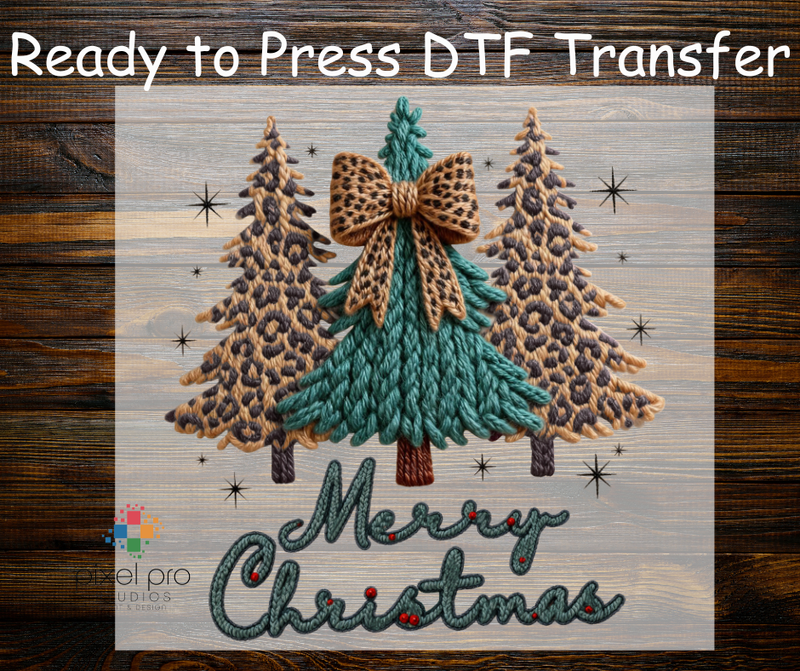 Leopard Trees Merry Christmas