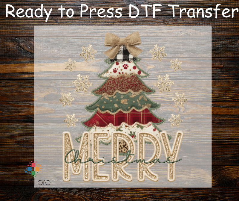 Yarn Merry Christmas with Tree