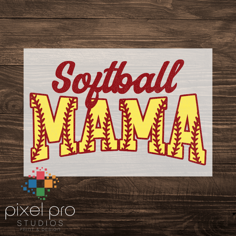 Softball Mama Red Stitch