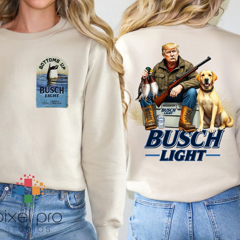 Trump Busch Light Blue with Yellow Lab (with pocket)