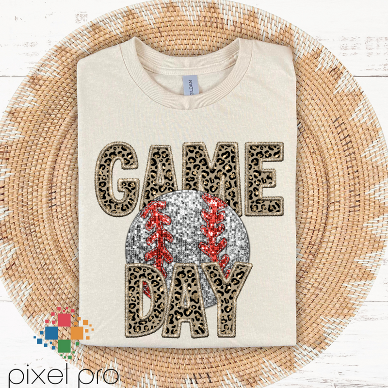 Game Day with Glitter Baseball