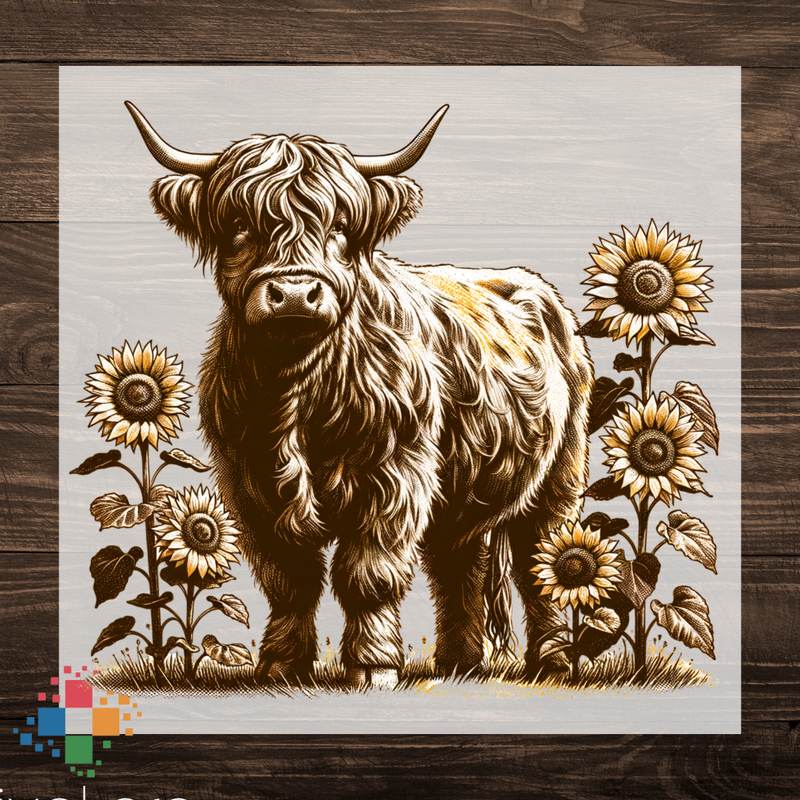 Vintage Highland Cow