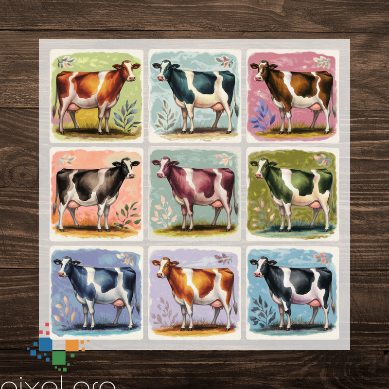 Watercolor Cows